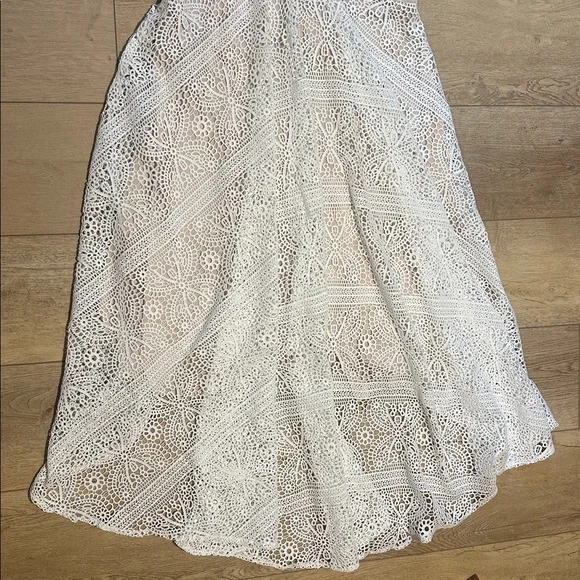 LIPOSA Bohemian Wedding Dress Sweetheart Mermaid Lace Bridal Gown, NWT Size 10 - Picture 7 of 8